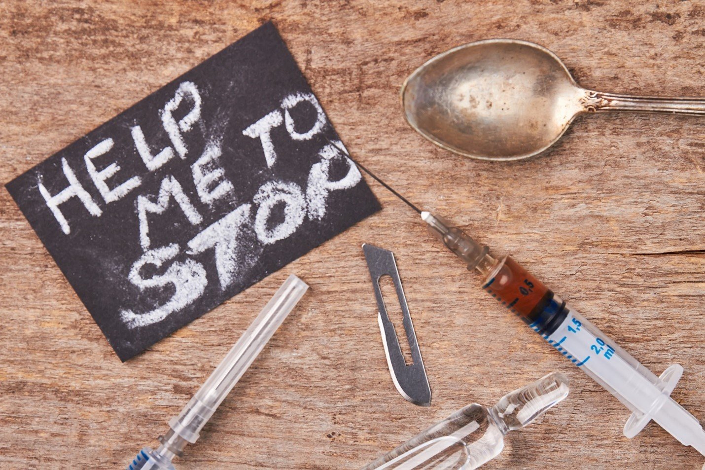 drug paraphernalia on table